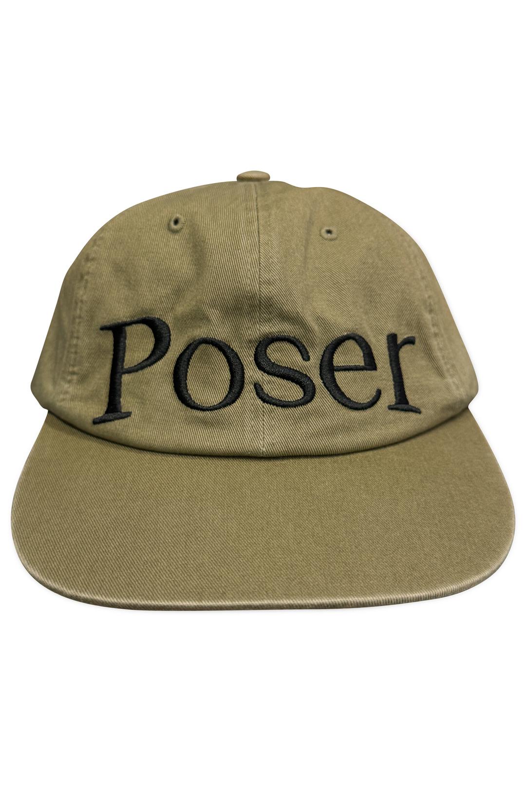'Poser\' vintage cap, khaki