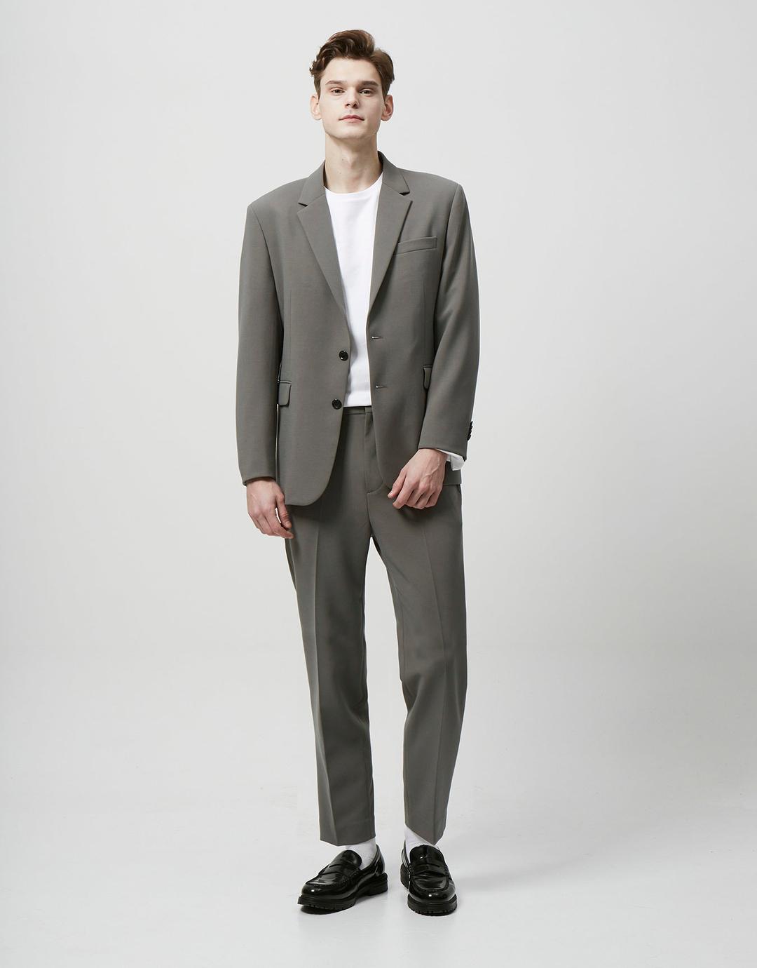 [] 111103 릴렉스 테이퍼드 핏 밴딩 슬랙스 (10111103)