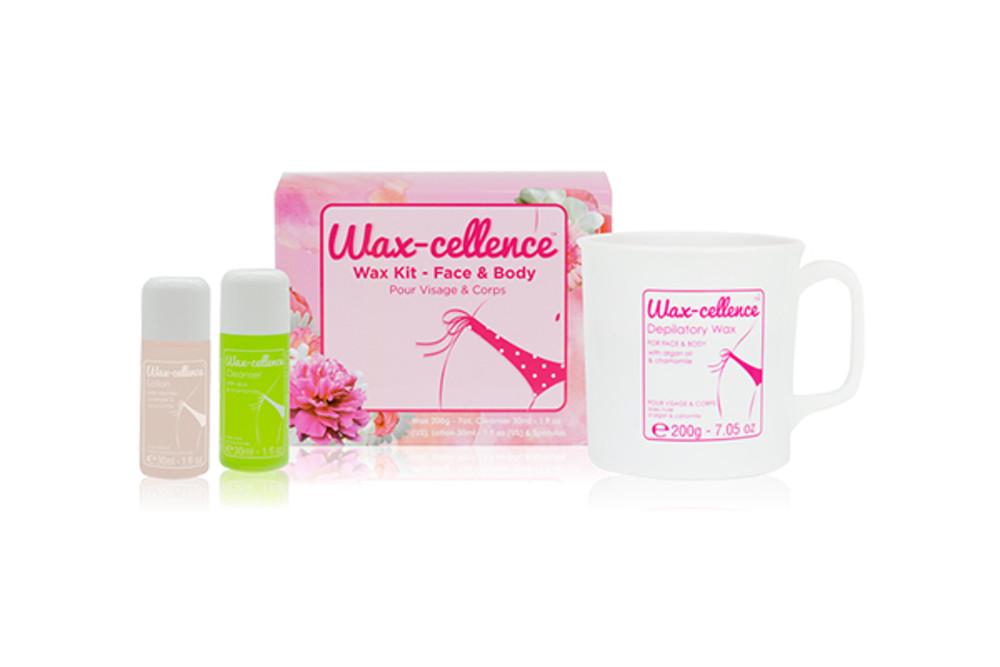 [라이콘] 전자레인지 전용 - 왁설런트 셀프 홈왁싱 키트 (브라질리언/페이스 왁싱) (인그로운 X-IT 솔루션 15ml 무료증정)