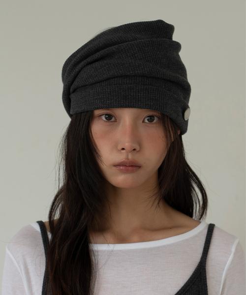 WHIPPING HAIR BAND & BEANIE (CHARCOAL)