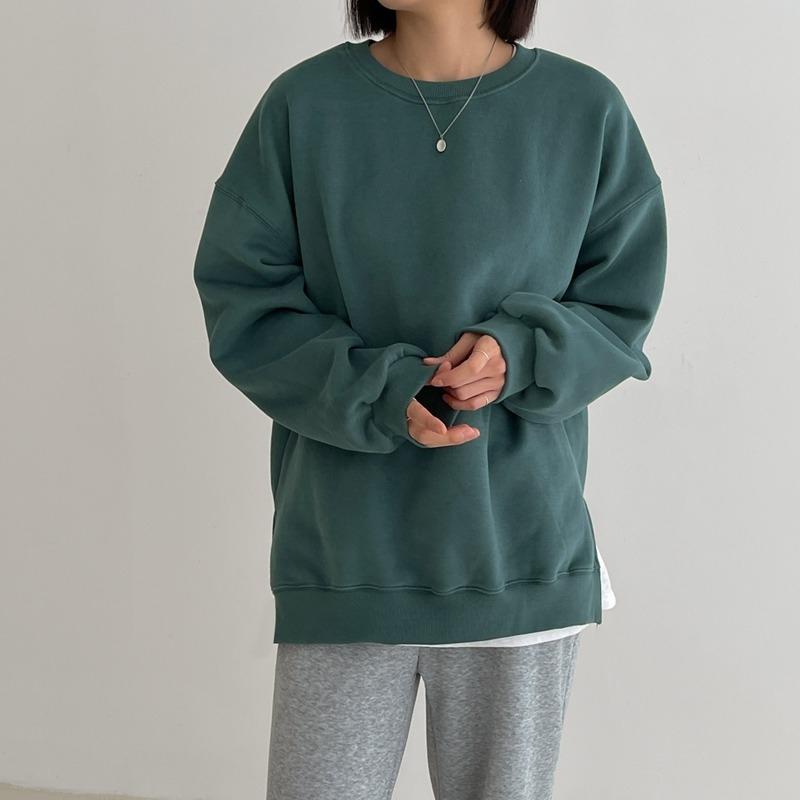 플래그 양기모 트임 맨투맨