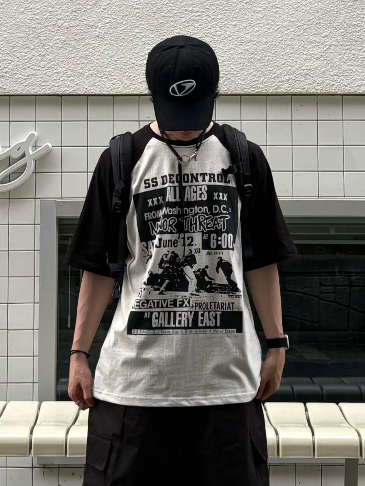 갤러리 배색 나그랑 반팔티 3C