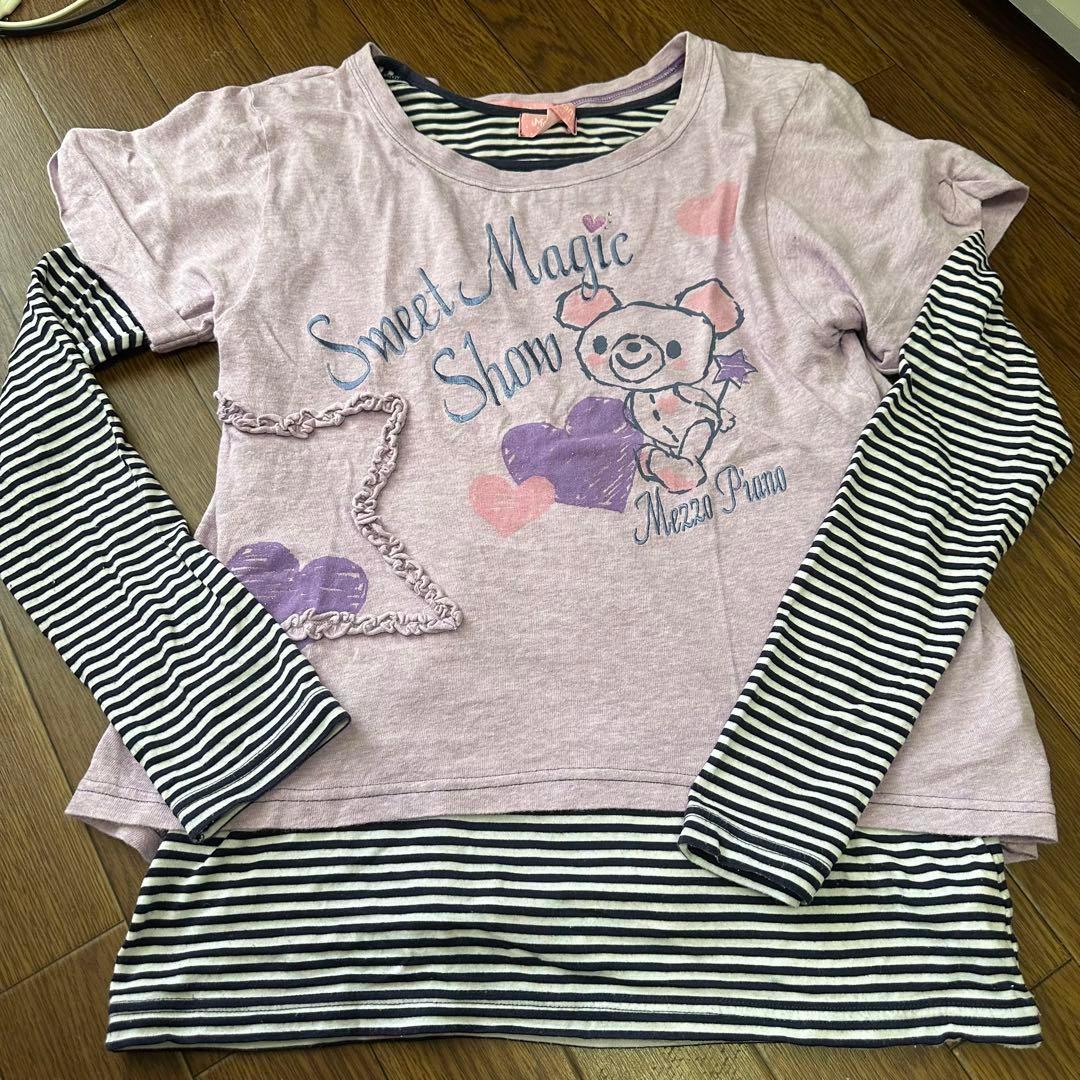 即日配送可能☆ メゾピアノ Tシャツ 2セット 子供服 160cm 女の子