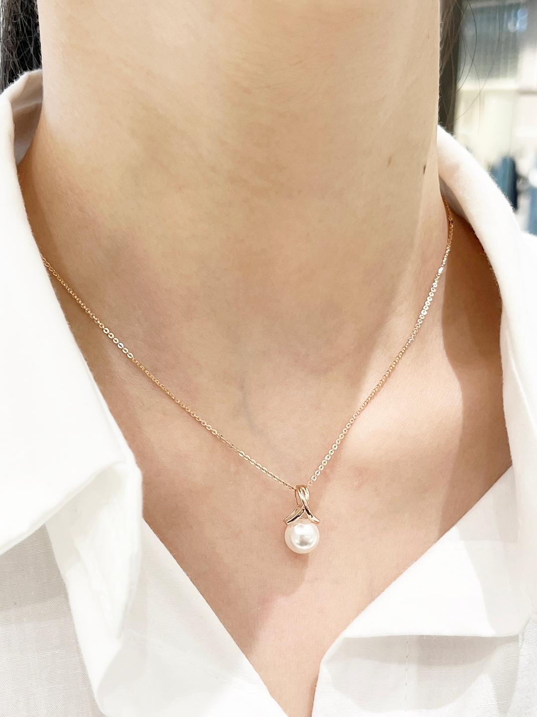 로이드 14K GOLD 8mm 스와진주 목걸이 펜던트 LPP20001G