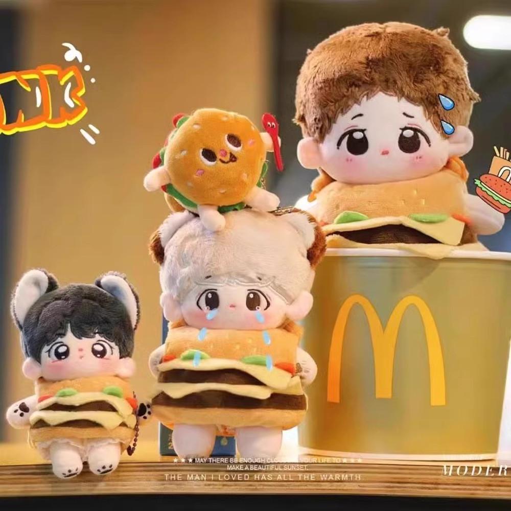 20cm 30cm 50cm 햄버거 가방 솜인형 아이돌 무속성인형 의상 옷