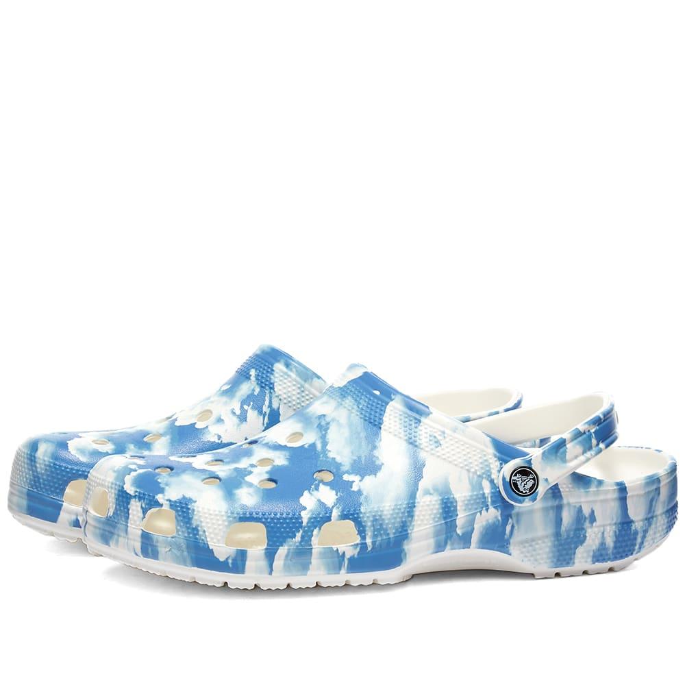 Crocs Classic Printed Cloud Clog White
