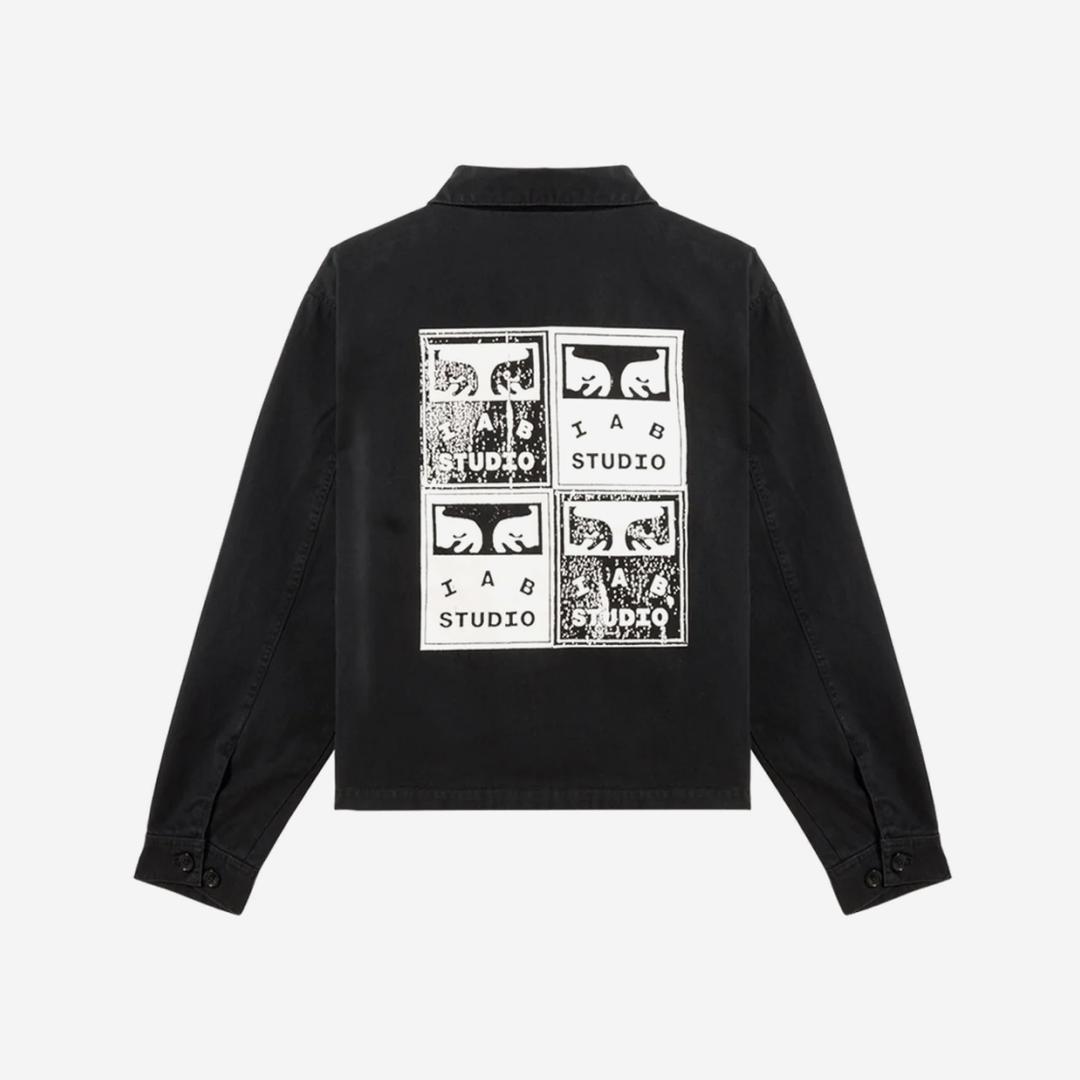 IAB Studio x Obey Poster Zip Jacket Anthracite