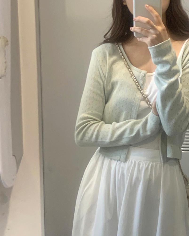 [아이 당일] 베이비 버튼 가디건 (2col) 펀칭가디건 몽드 monde