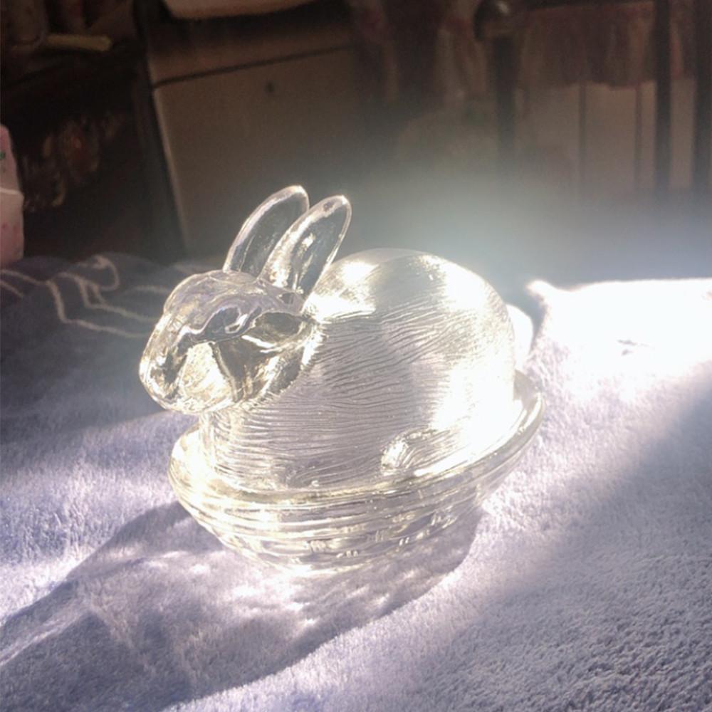 토끼 크리스탈 액세서리 유리 보석함 주얼리 반지 귀걸이 보관함