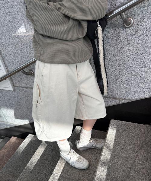 WESTERN CARPENTER BERMUDA DENIM SHORTS-2COLOR