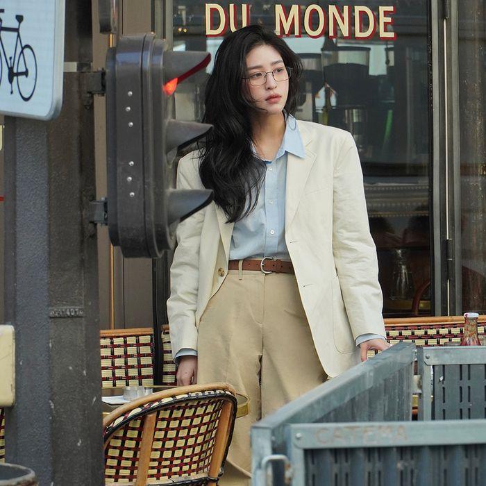 UNISEX CLASSIC LINEN JACKET CREAM_UDJA5B121CR