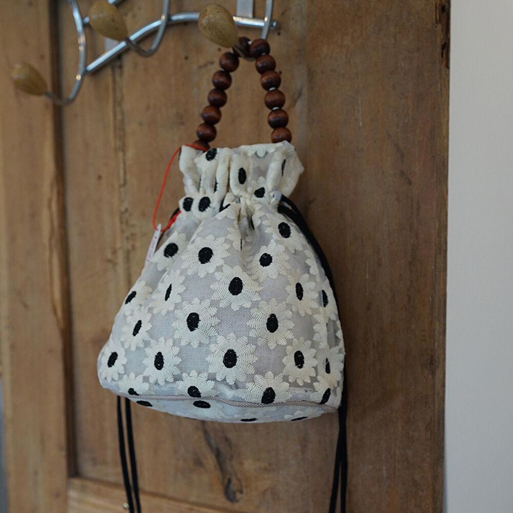 poppy bucket bag_white flower