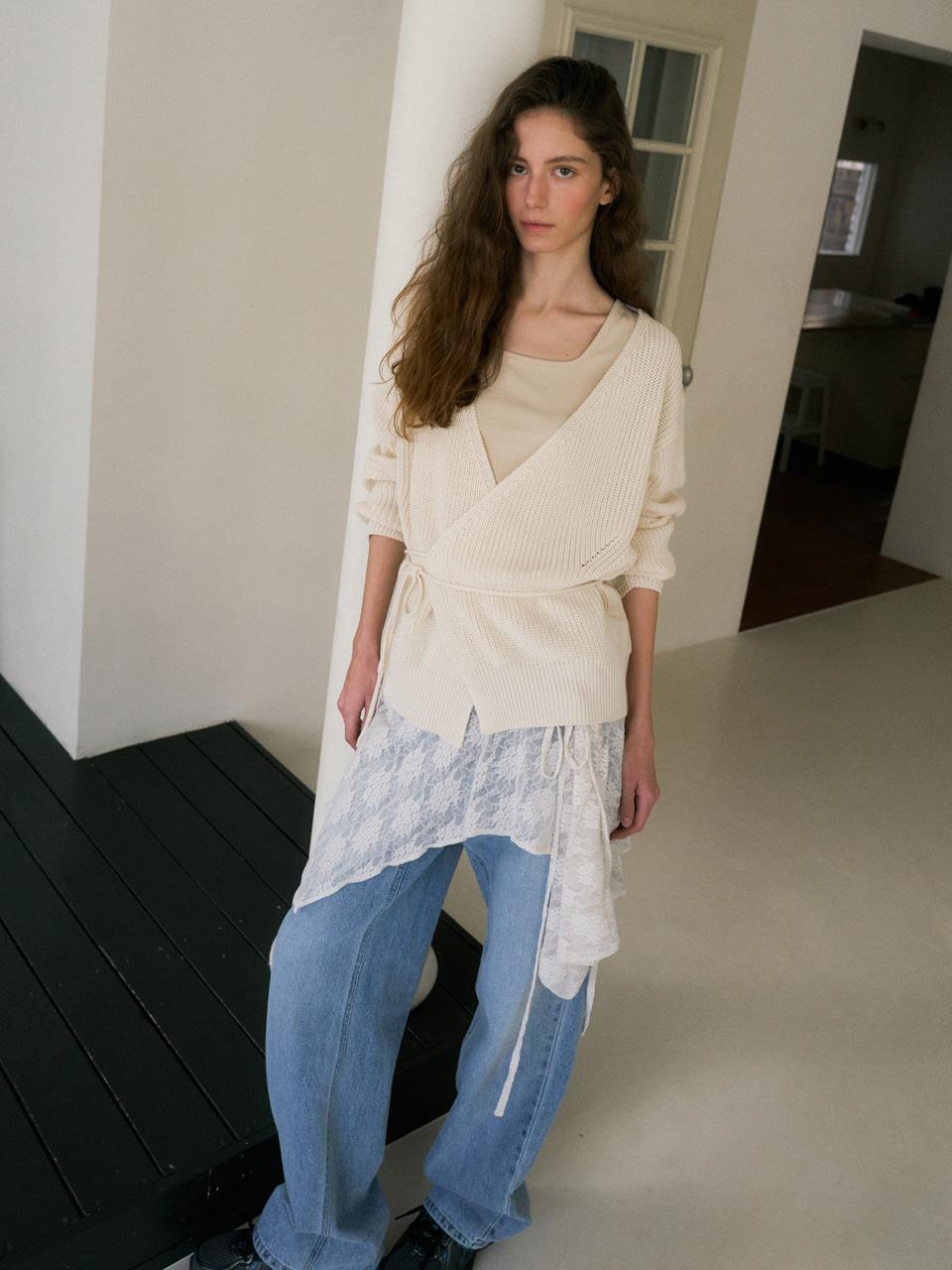 peony knit cardigan 241 (cream)