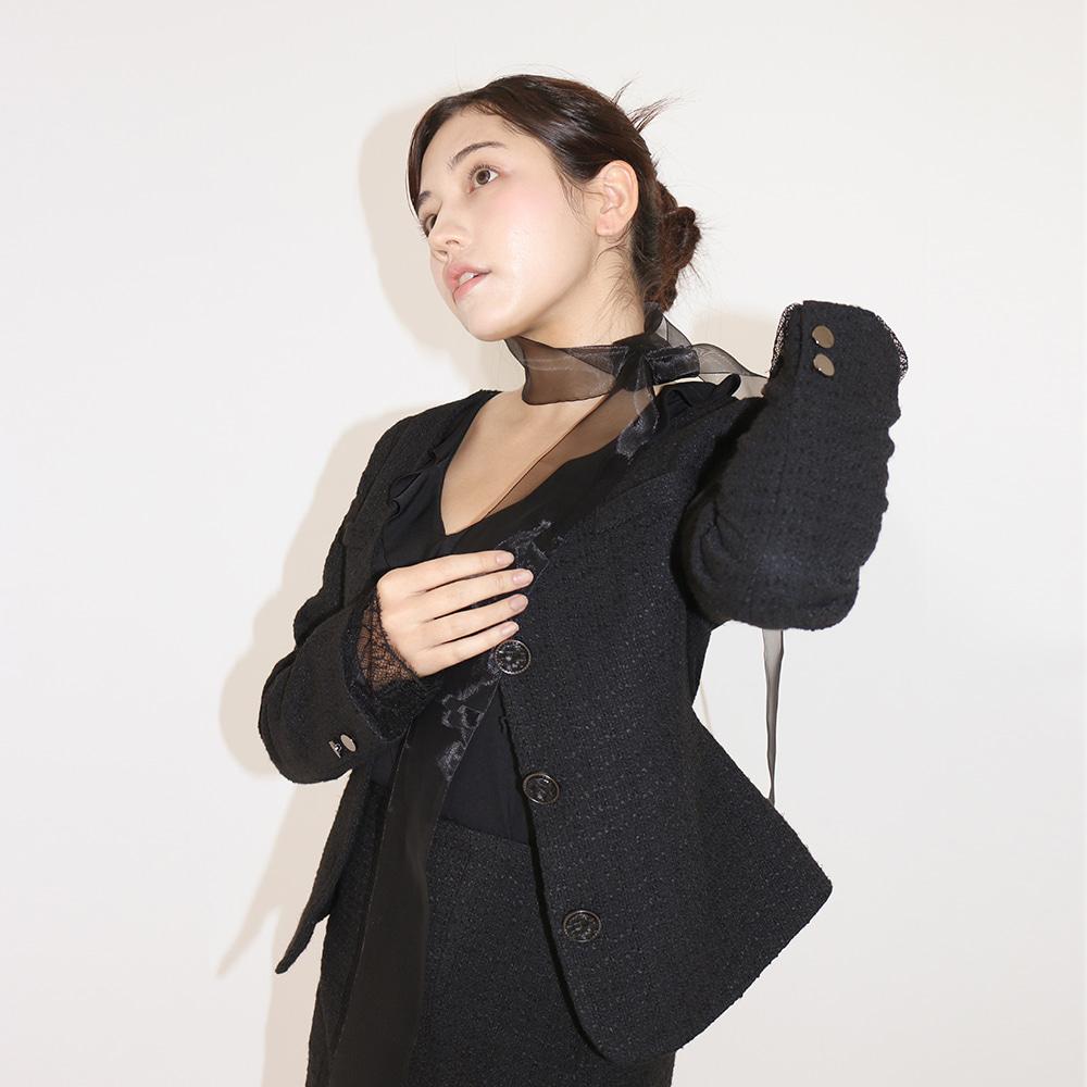 Vamp lace jacket (Tweed)