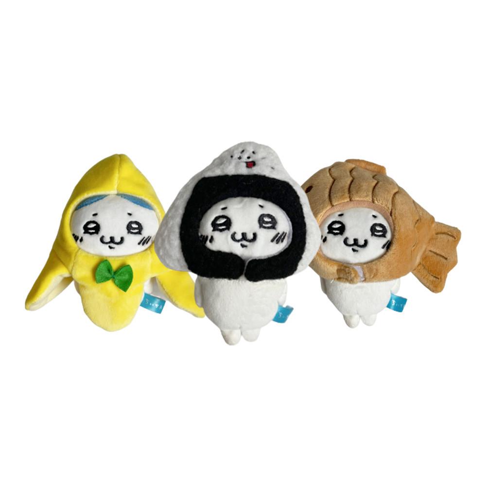 10cm 인형모자 3종 삼각김밥/붕어빵/바나나 무속성인형옷