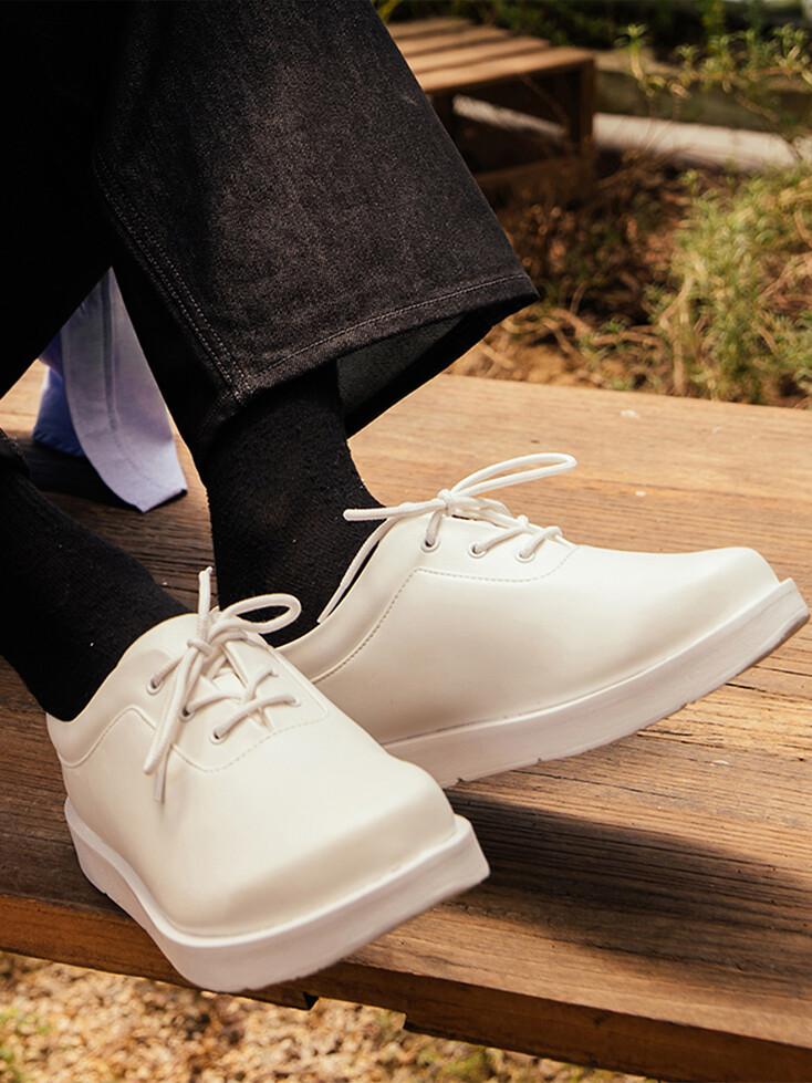 더비커즈 레더 스니커즈 화이트(SNRRH11)