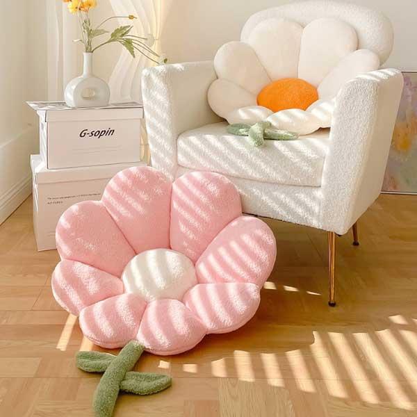 플라워 등받이 쿠션 좌식방석