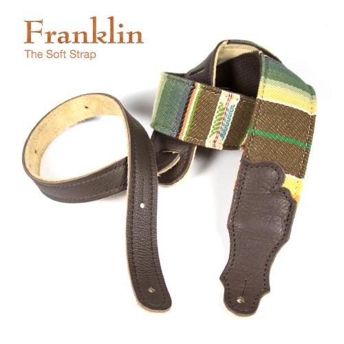 Franklin 프랭클린 새들 블랭킷 통기타/어쿠스틱기타 스트랩/멜빵 초콜렛 FCD2-SB-CH