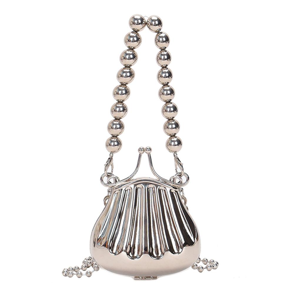 [HUWA SELECT] 쉘 조개 실버 체인 미니 백