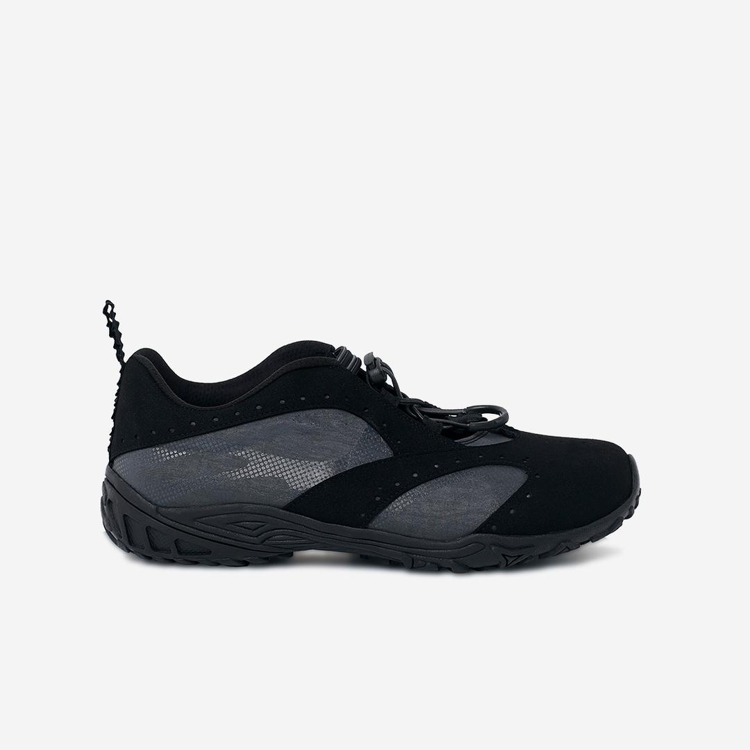 HugYourSkin X Negative Three Half tone string sneakers Black