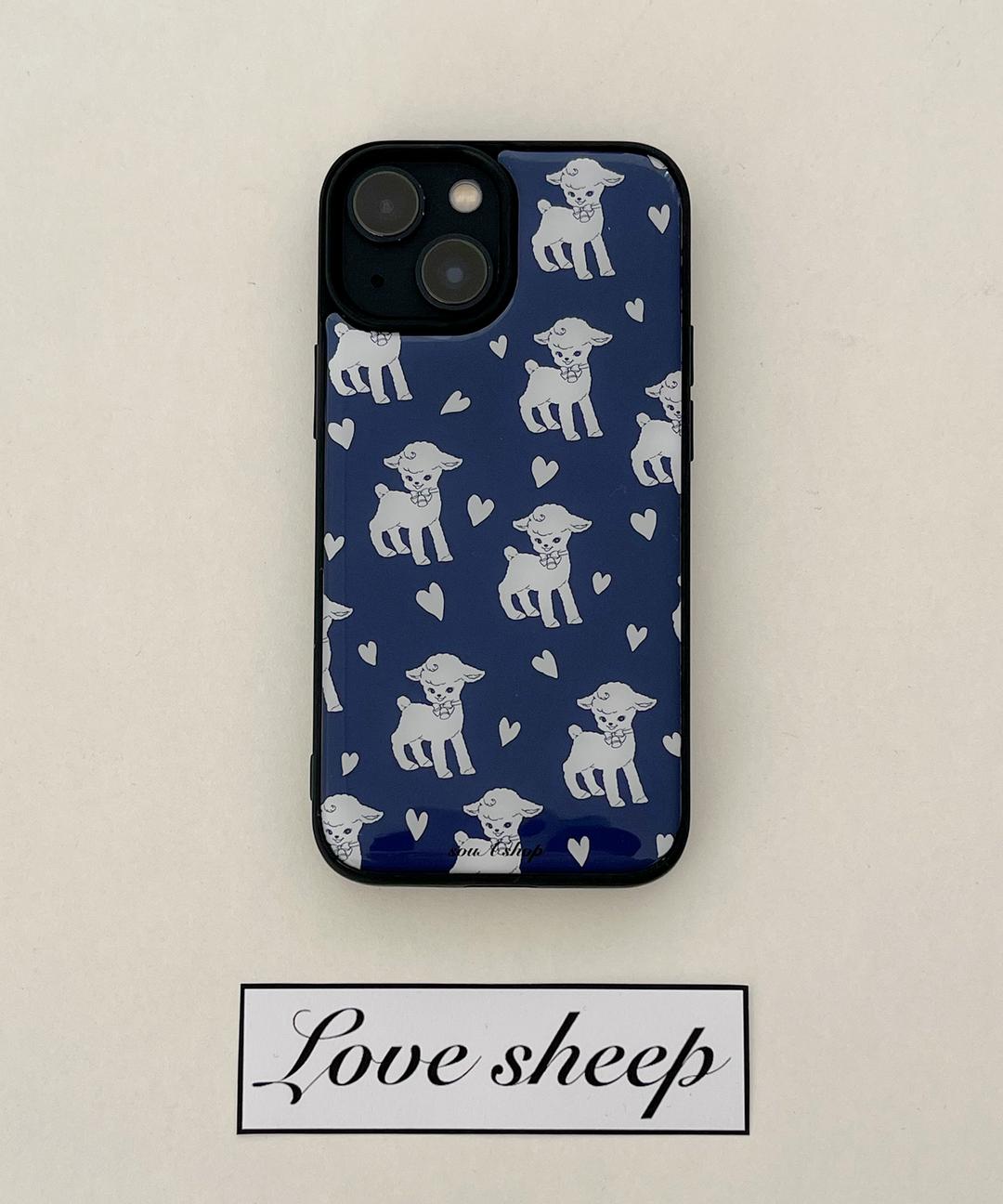 love sheep case (navy)
