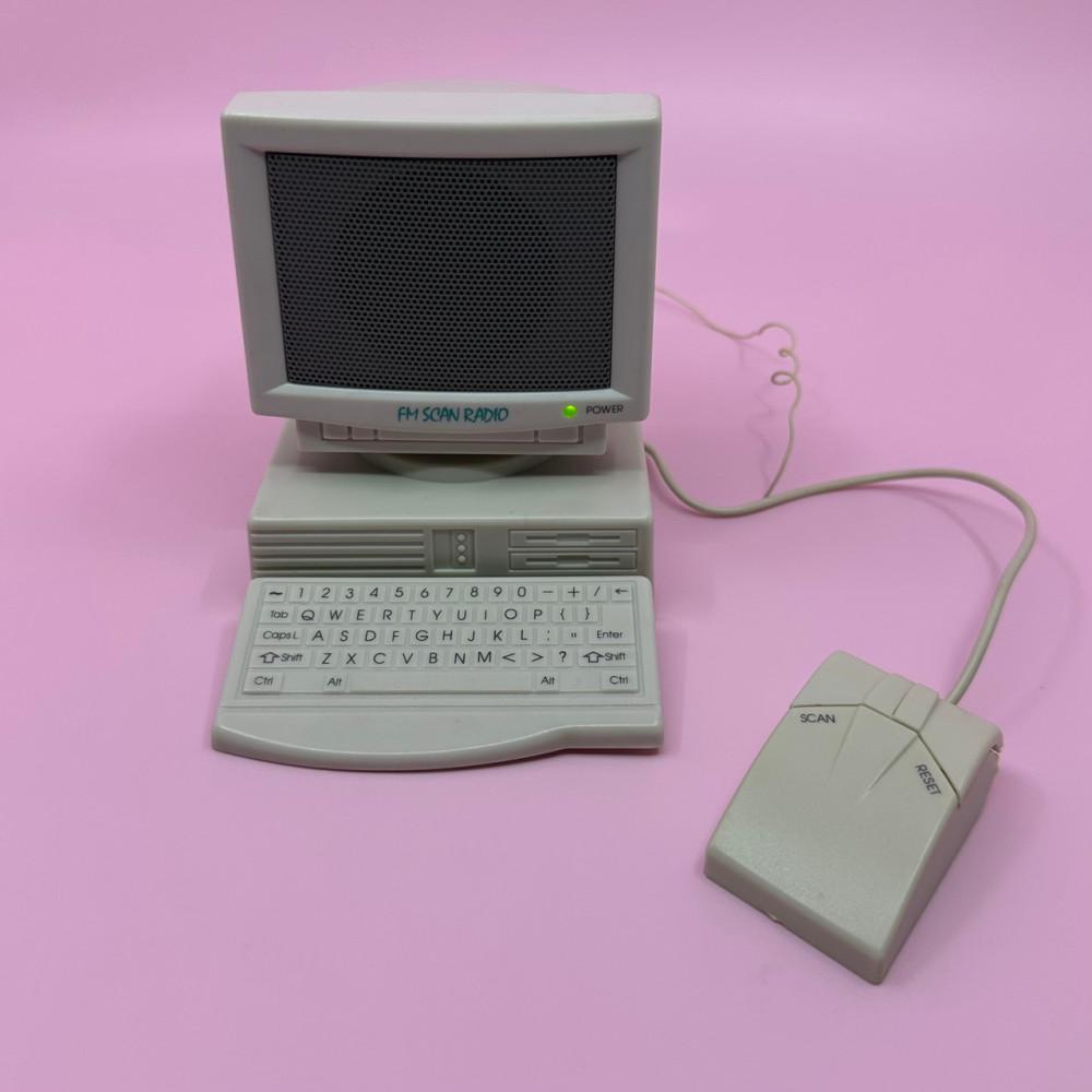 [중고] [고전문구] 90년대 레트로 컴퓨터 모형 라디오