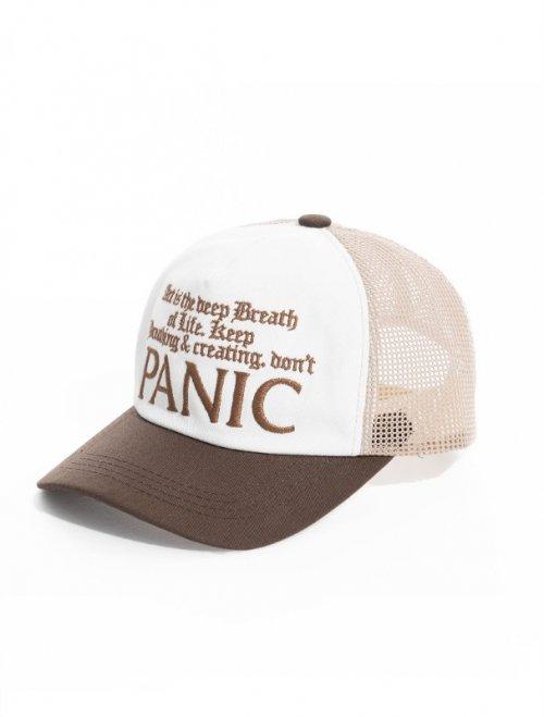 Dont Panic Twill Mesh Cap [Brown]