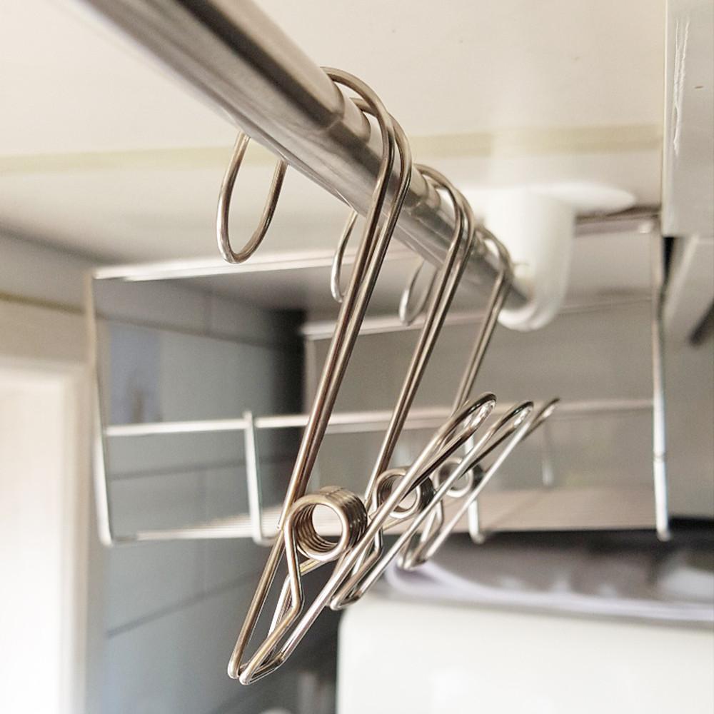 다용도 스텐 고리집게 10P 마스크걸이 집게형 후크