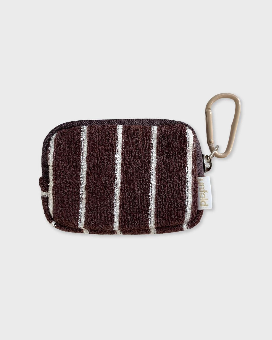 Terry card case (Chocolate)