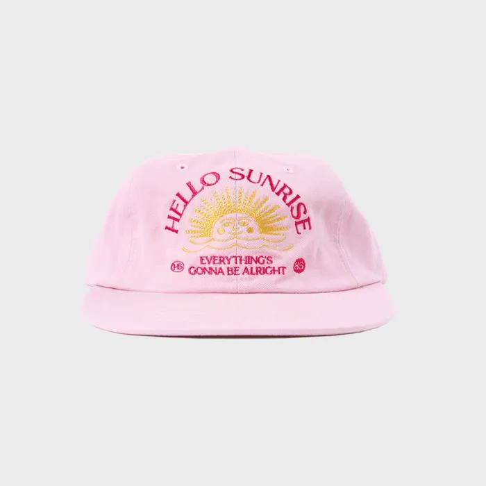 Washed Two Tone Arch Logo 6panel Cap_Pink