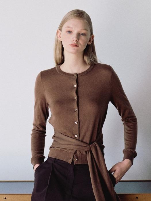 Layered Tie Knit Cardigan_2color