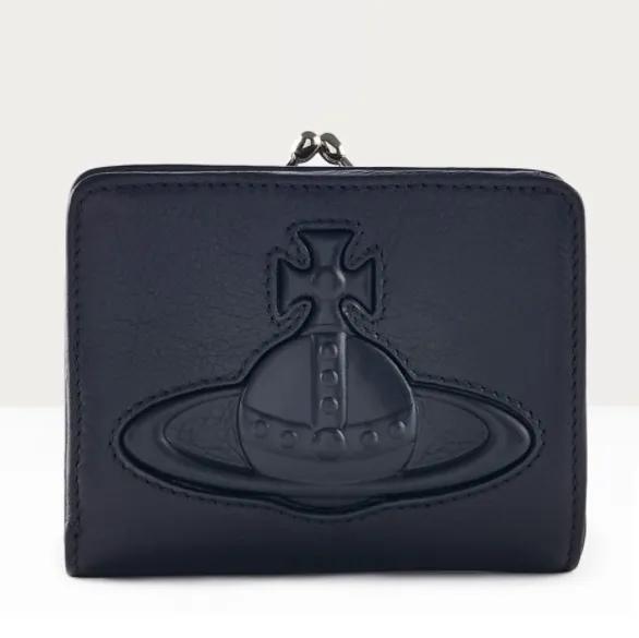 (세일) 비비안웨스트우드 첼시 인젝티드 프레임 포켓 반지갑 블랙 월렛 지갑 VKTCWA0010