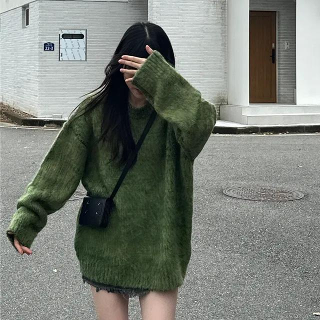 [UNISEX]클로버 브러쉬 니트