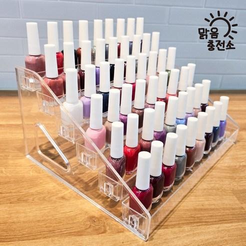 맑음충전소 업그레이드버전 원터치 조립형 매니큐어 진열대 젤네일 매니큐어 보관함 6단 - 기타정리용품 | 쿠팡