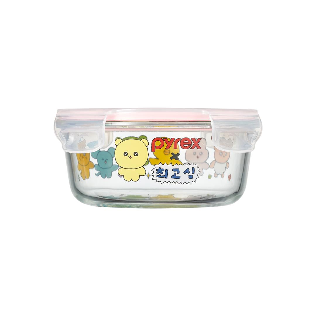 [파이렉스] 최고심 4면밀폐용기 원형 650ml