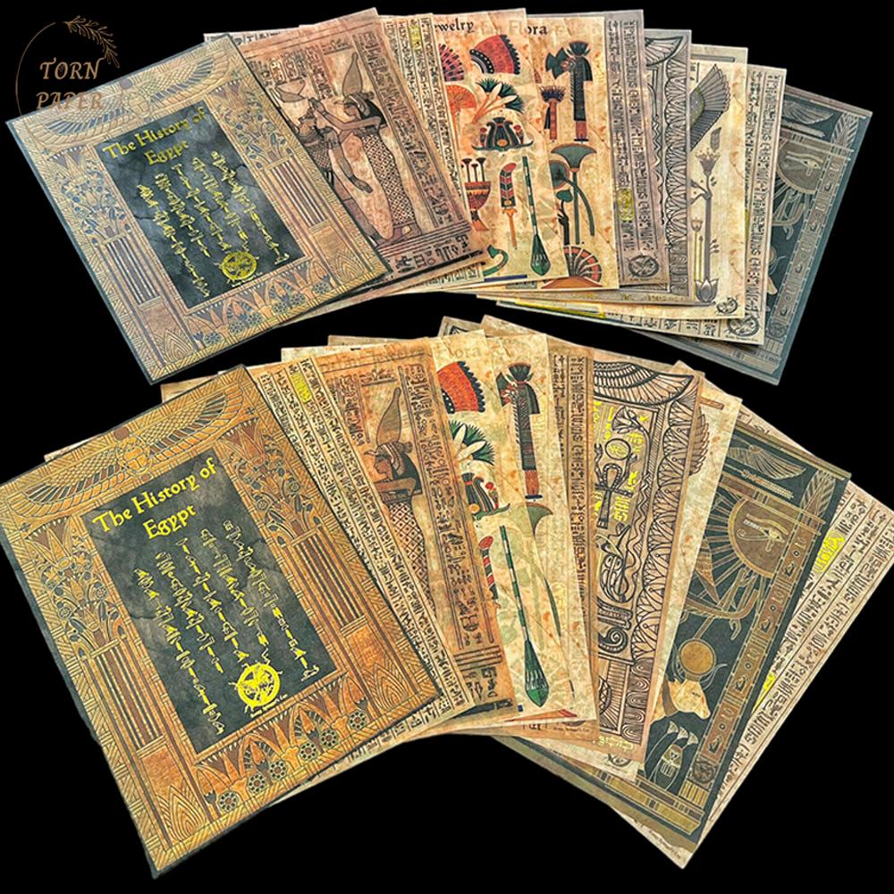 Cora Crea Crafts 코라 크리 크래프트 Egypt Vellum Papers & Sticker Set CCC 037