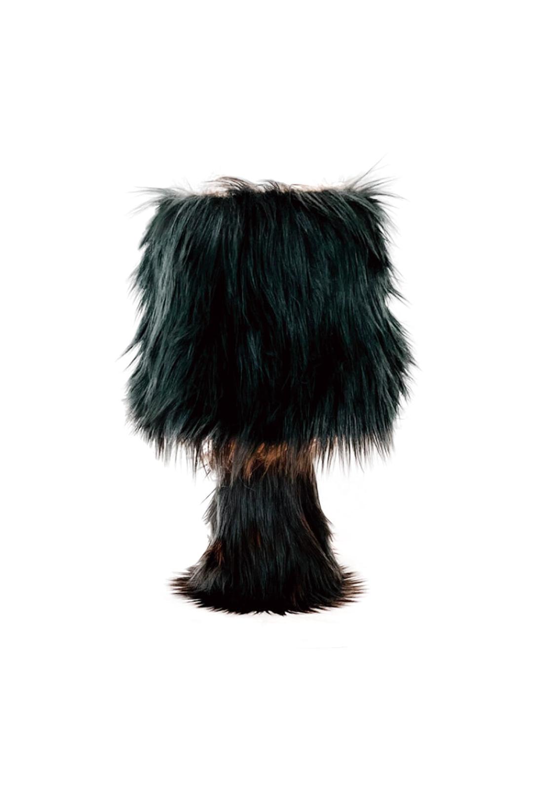 furry lamp (black)