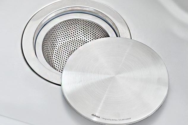 톡톡 싱크대 배수구망 거름망 올스텐 304 탈수기 호환+고급형 커버 세트