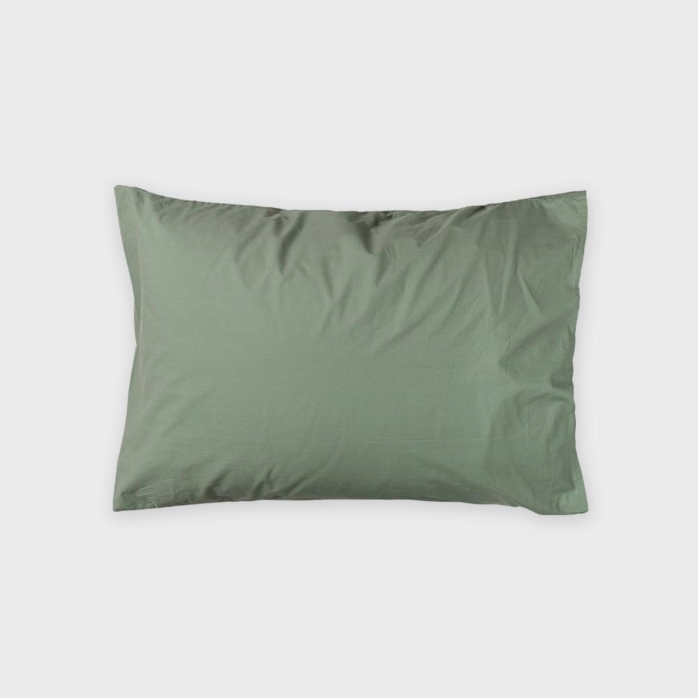 스톤워싱 베개커버 - 바질