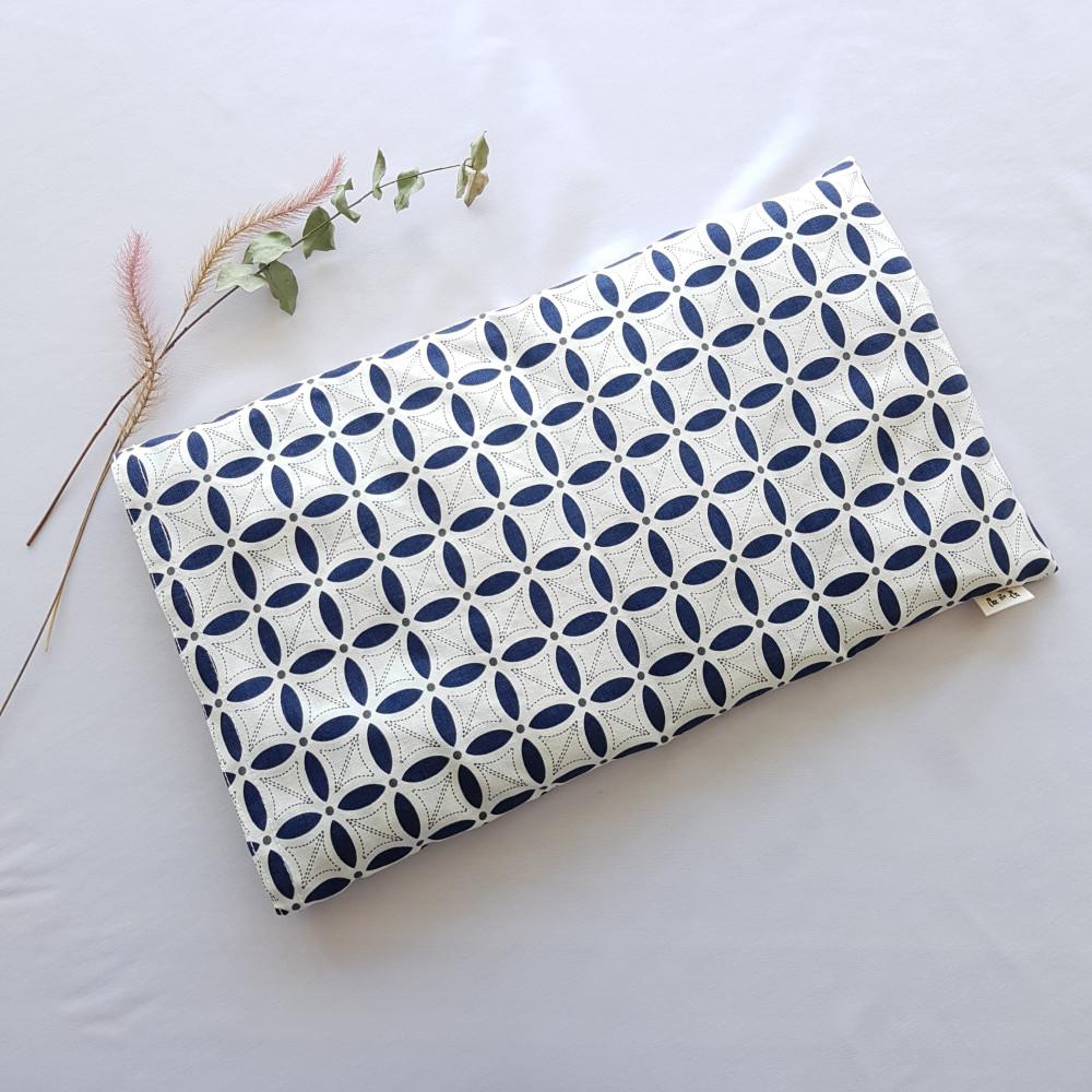 [복부커버포함] 팥 복부찜질팩 + 눈찜질팩 다용도 허리찜질팩 검정타일