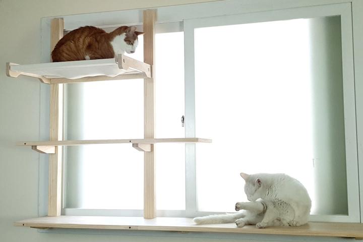 고양이휴식 창가선반 캣놀이터 멀티S