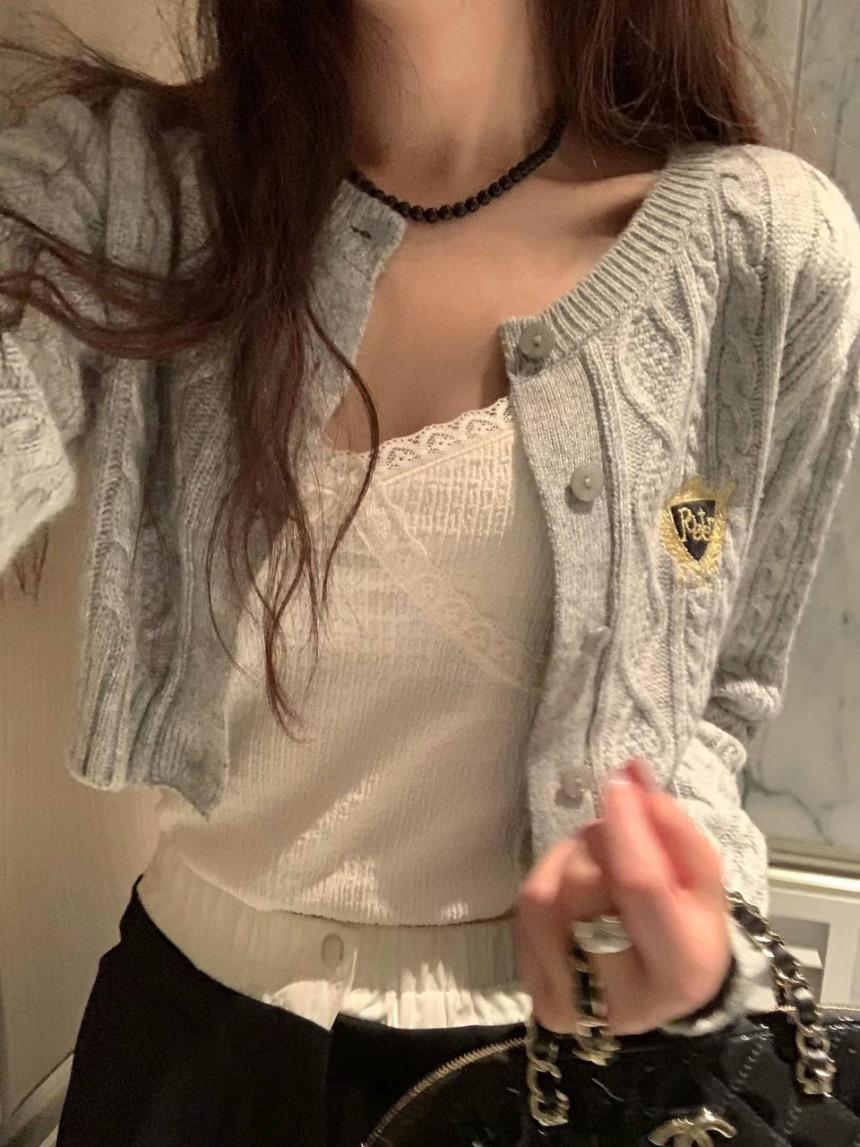 포스터 올드머니가디건 (4C)