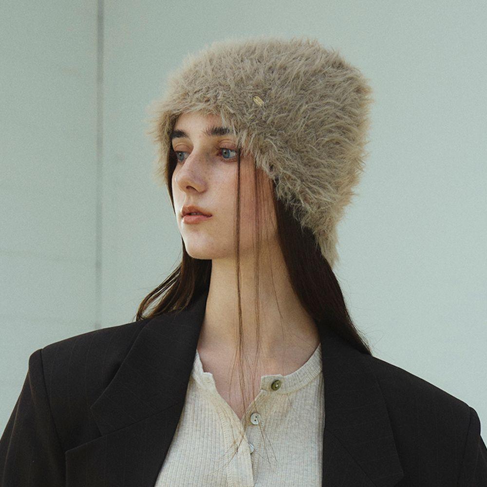 [29CM단독] Swan fur beanie_4color