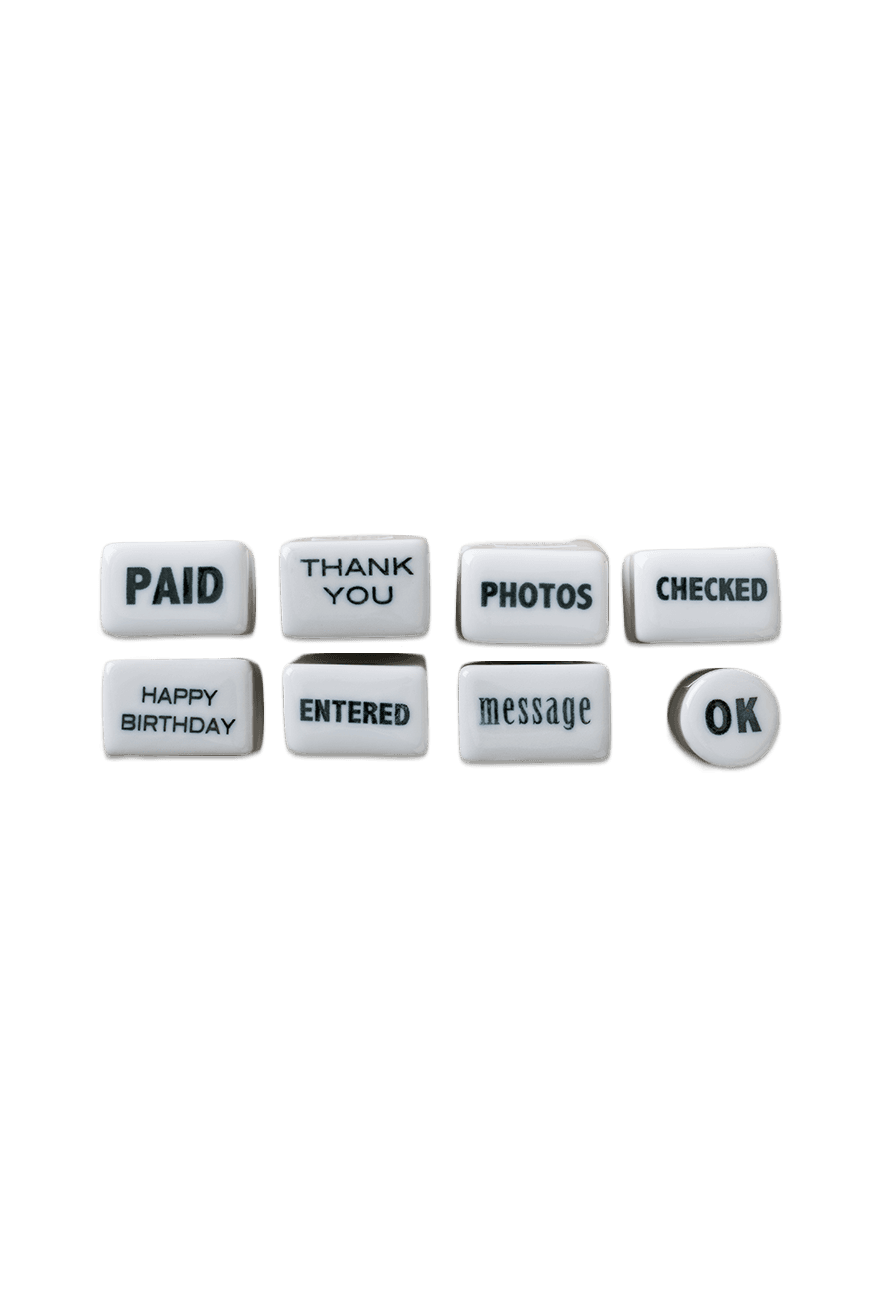 Porcelain stamp