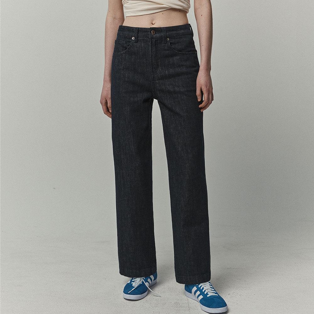 페이트로 7601 넌페이드 세미와이드핏 그린캐스트 데님팬츠