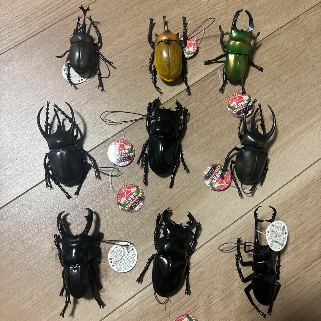 カブトムシ 9体セット ストラップ付き