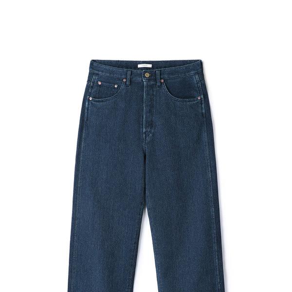 SASHIKO PANTS - Old Blue