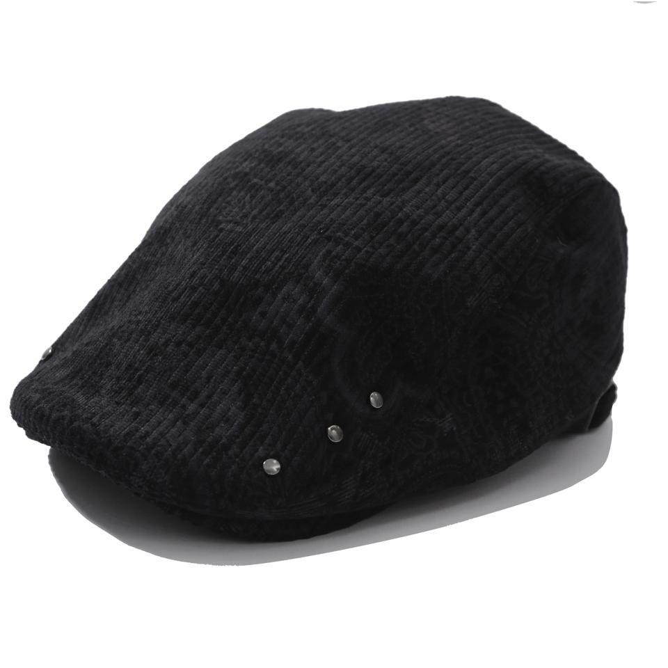 [NOS COULEURS] PAISLEY RIVET HUNTING CAP BLACK