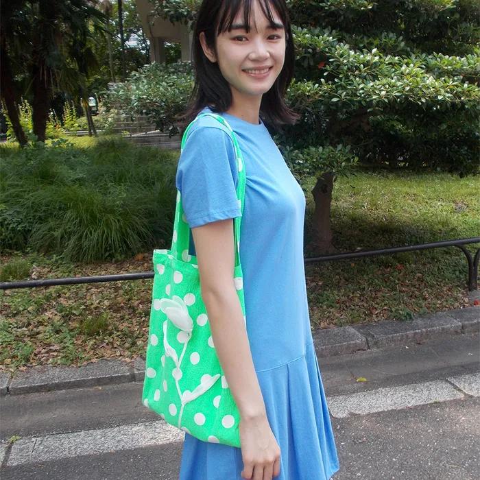 TULIP DOT BAG POST IT GREEN