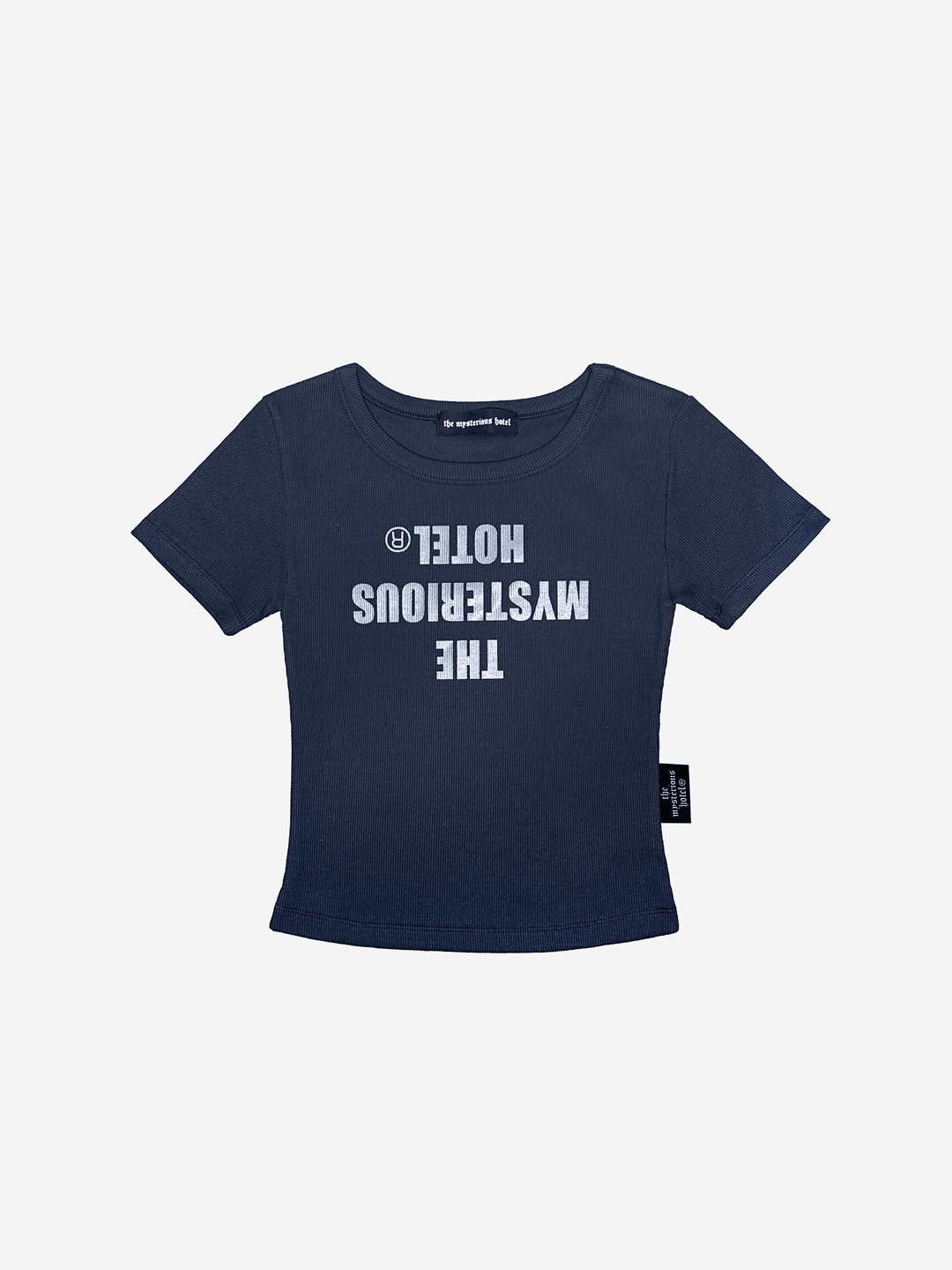 SLIM RIBBED LOGO T